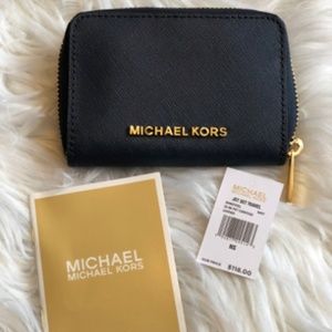 Michael Kors Blue Coin Wallet Purse NWT